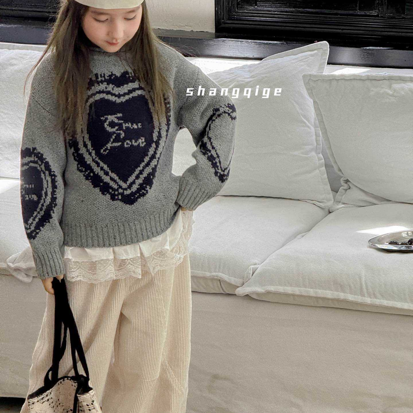 儿童新款套头毛衣M802