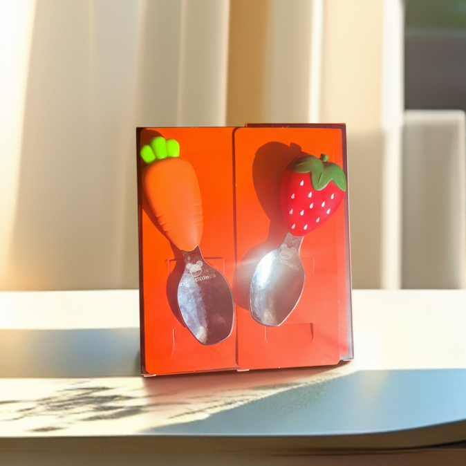 【董事长专享】希乐星际熊幼儿勺子辅食勺可爱创意短柄家用纯钛勺子