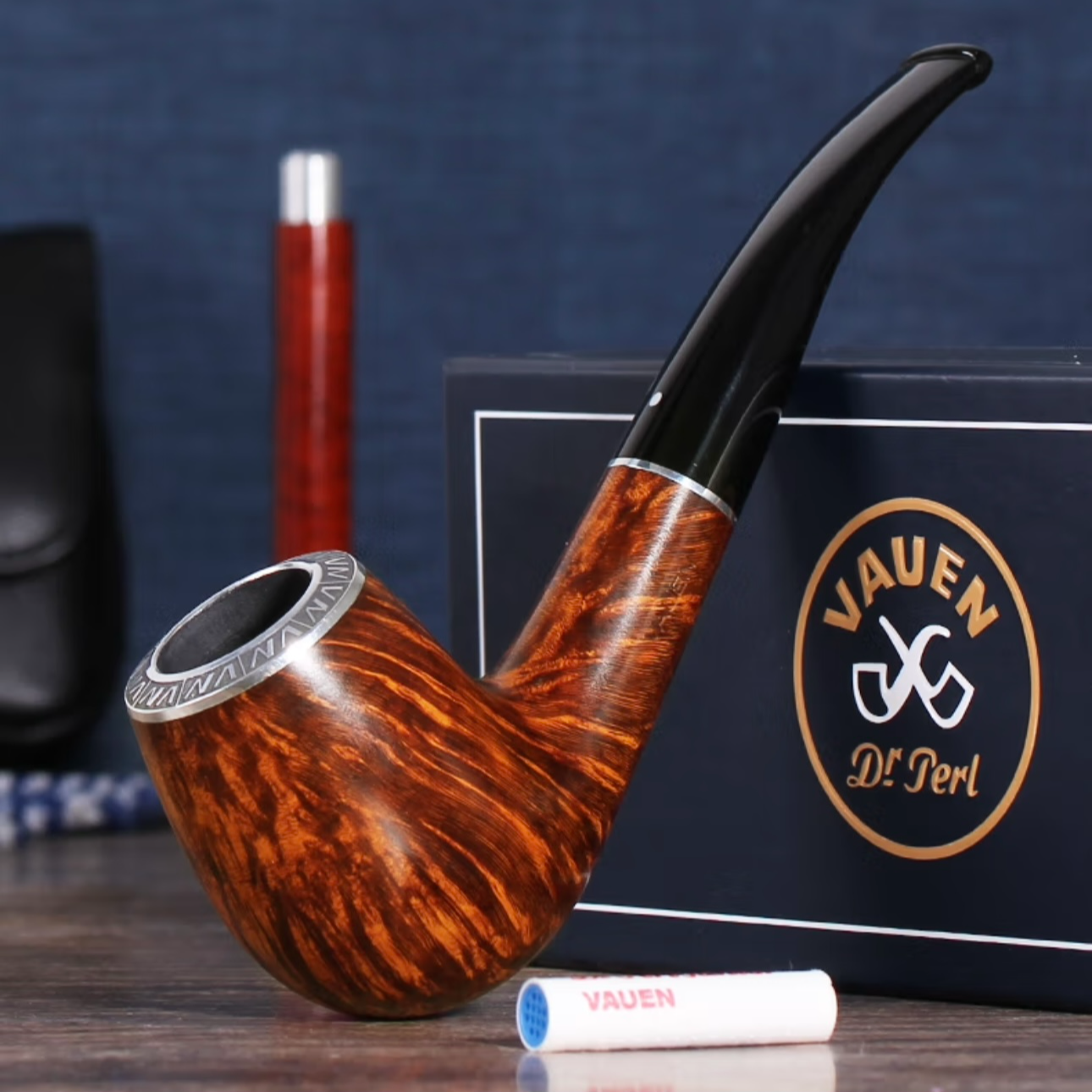 华云Vauen德国进口石楠木烟斗角斗士系列烟斗男士实木老式烟斗