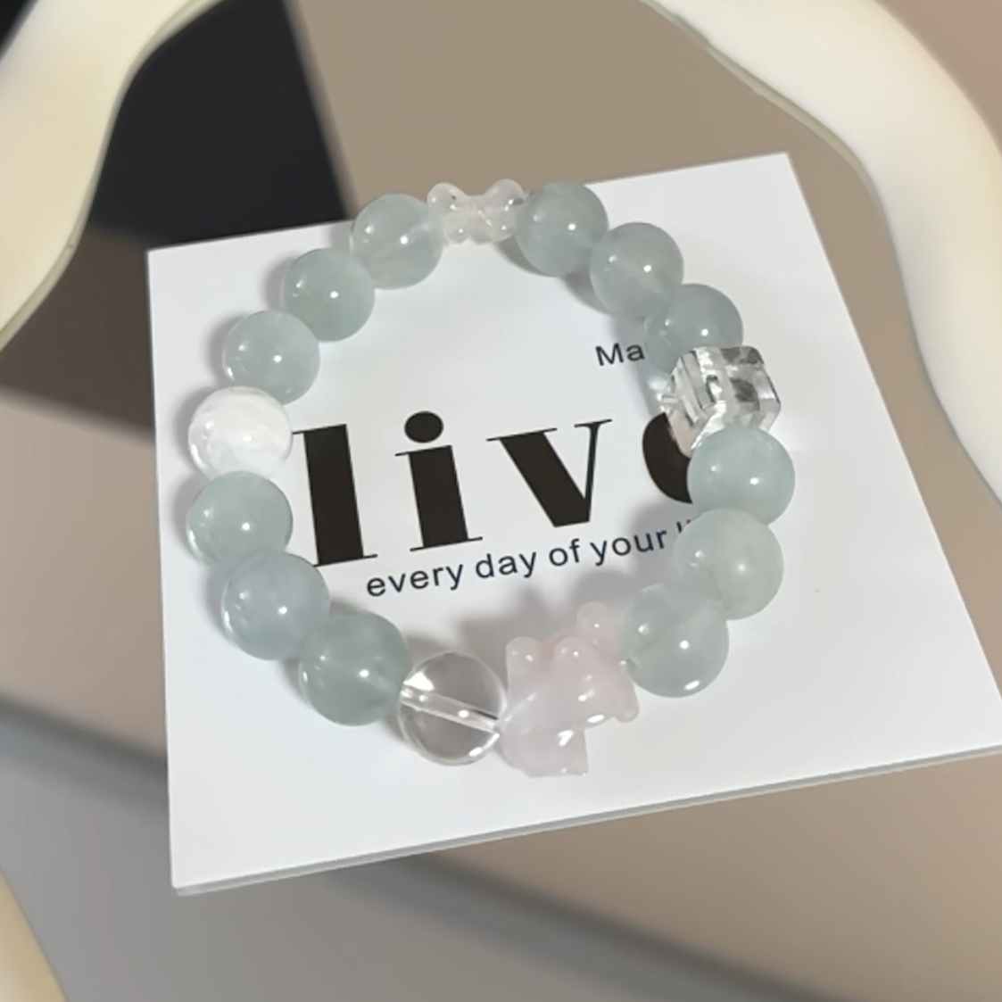 【小晶梨专属】天然绿萤石简约设计款