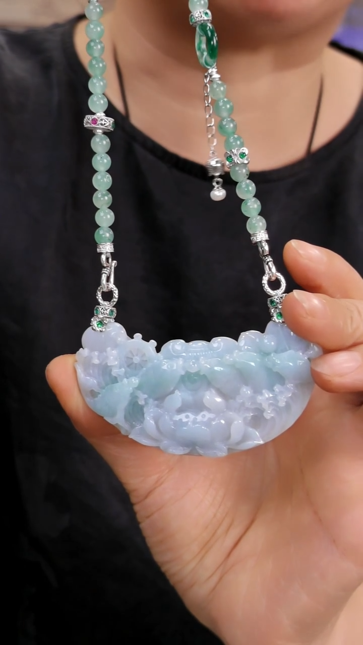 颈饰未镶嵌翡翠国风