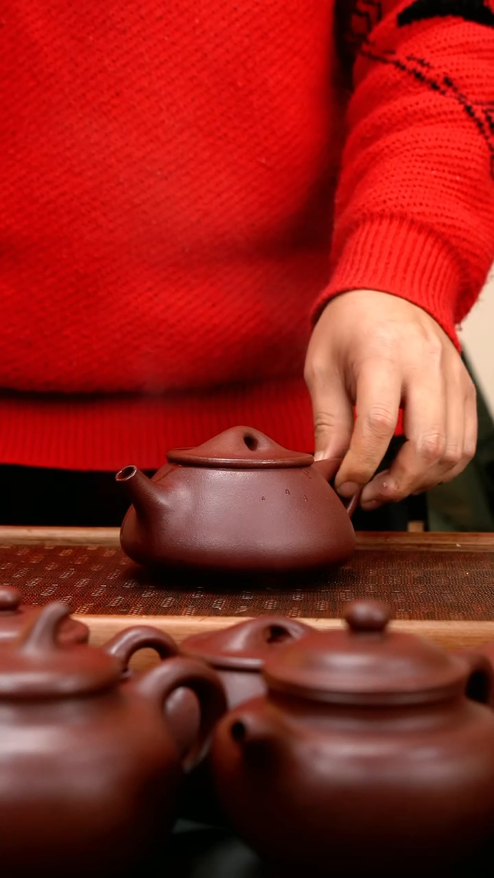 【闪购商品】紫砂茶壶syzj 底槽清 手磨粗纱 大景舟石瓢