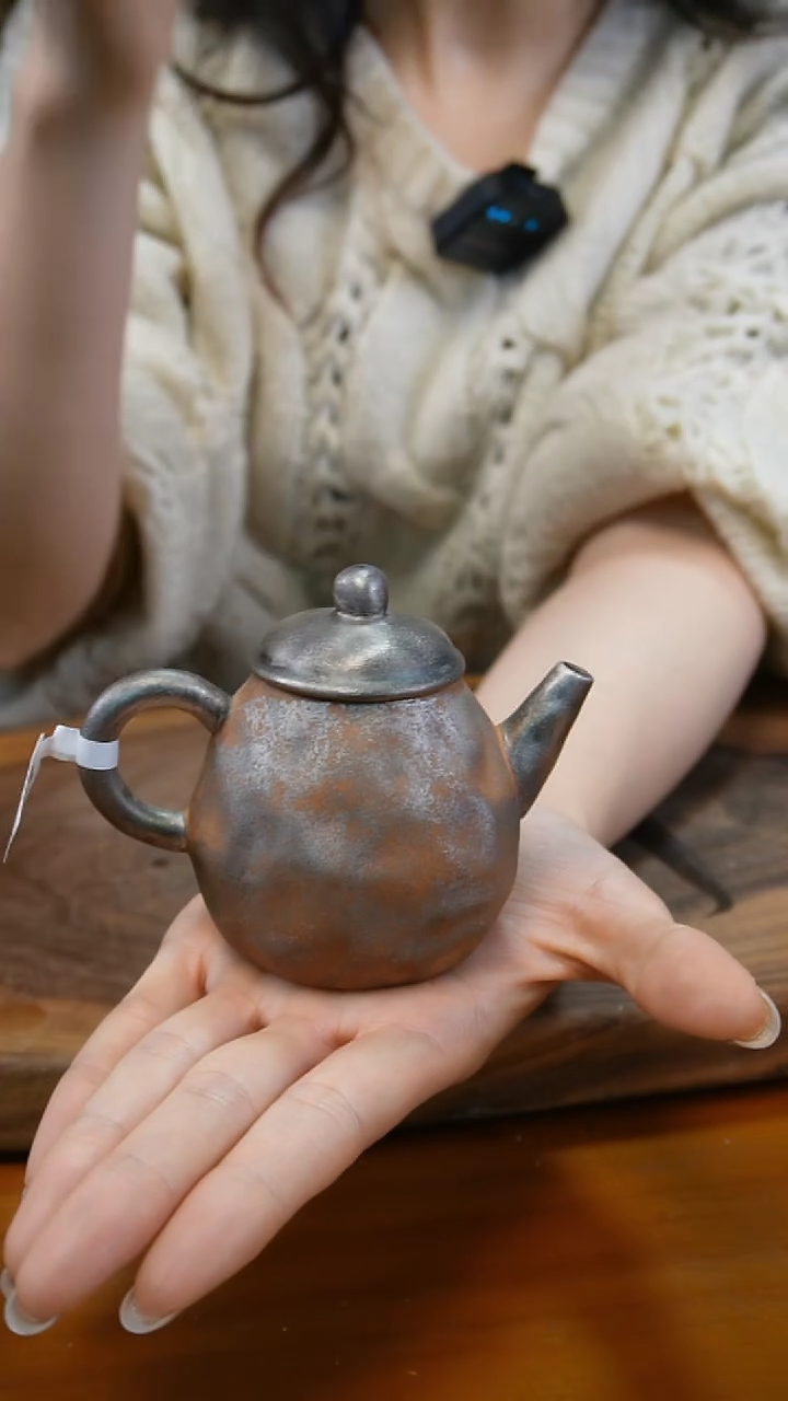 【闪购商品】C33包银龙蛋磨砂感老岩泥茶壶