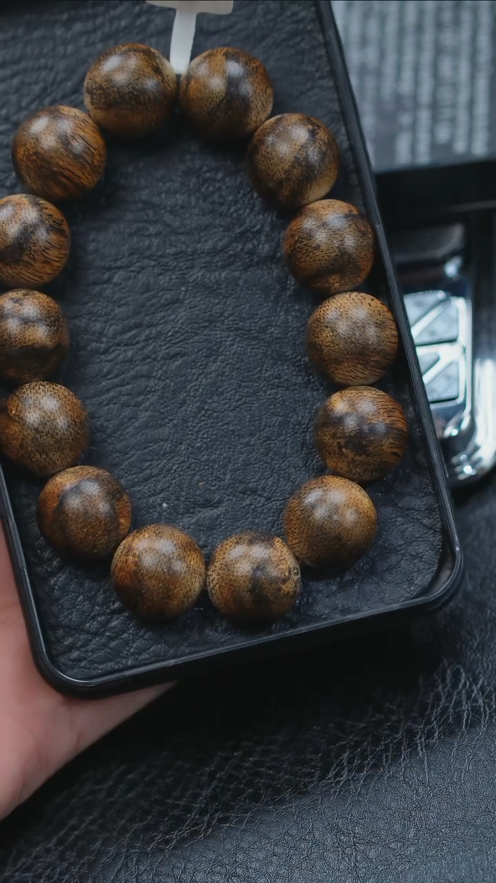 【闪购商品】沉香手串文莱黑棋楠1.6单圈25g+