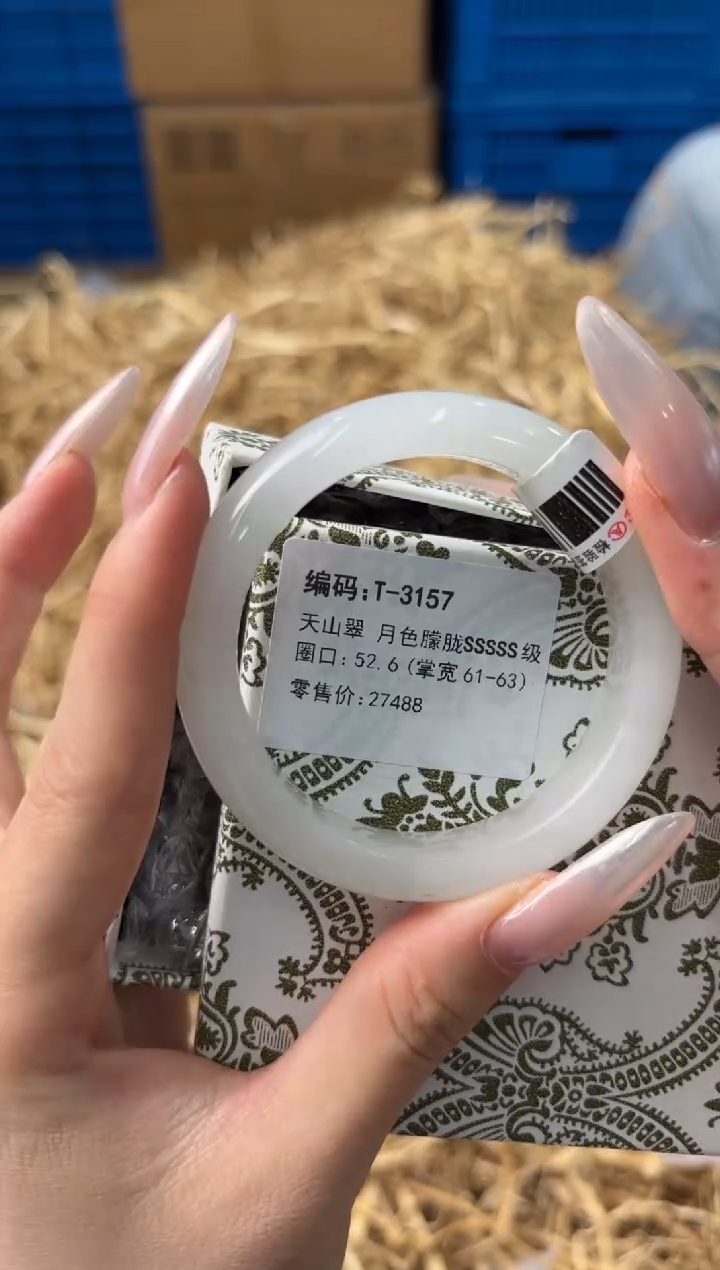 未镶嵌手镯石英质玉T-3157