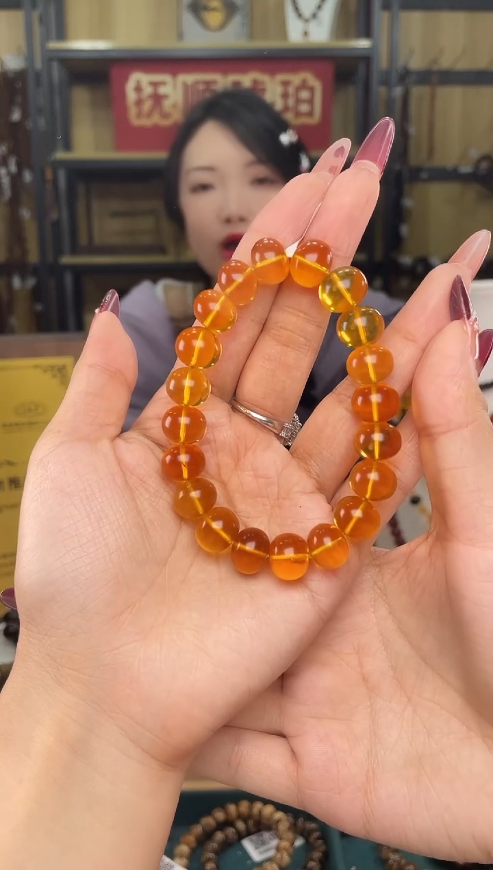 【闪购商品】琥珀裸石未镶嵌12+金珀手串