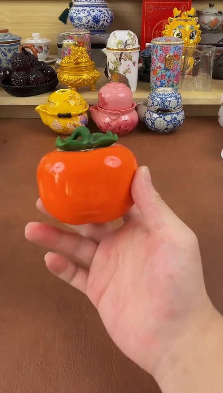 陶瓷茶具摆件旅行套组