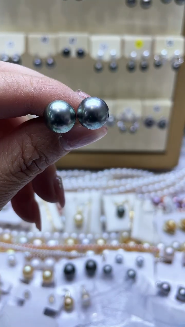 【闪购商品】海水珍珠耳饰银S925镶嵌2