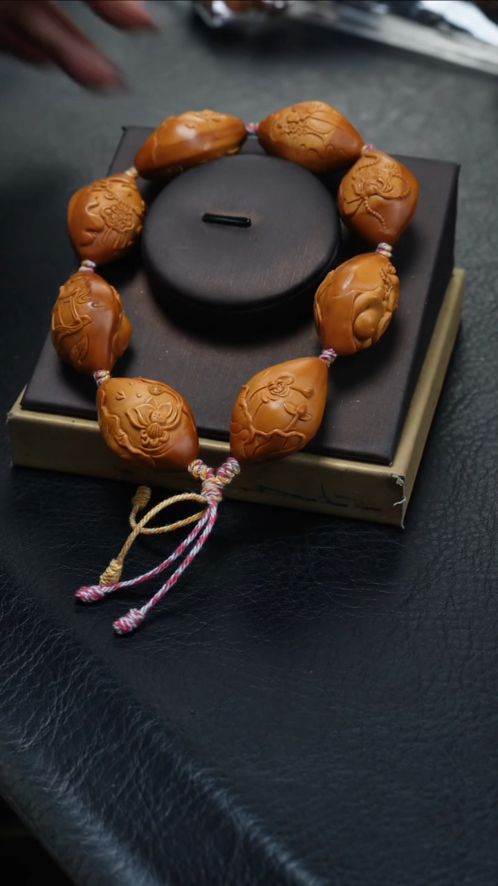 橄榄核手串/手链鱼子精品核雕