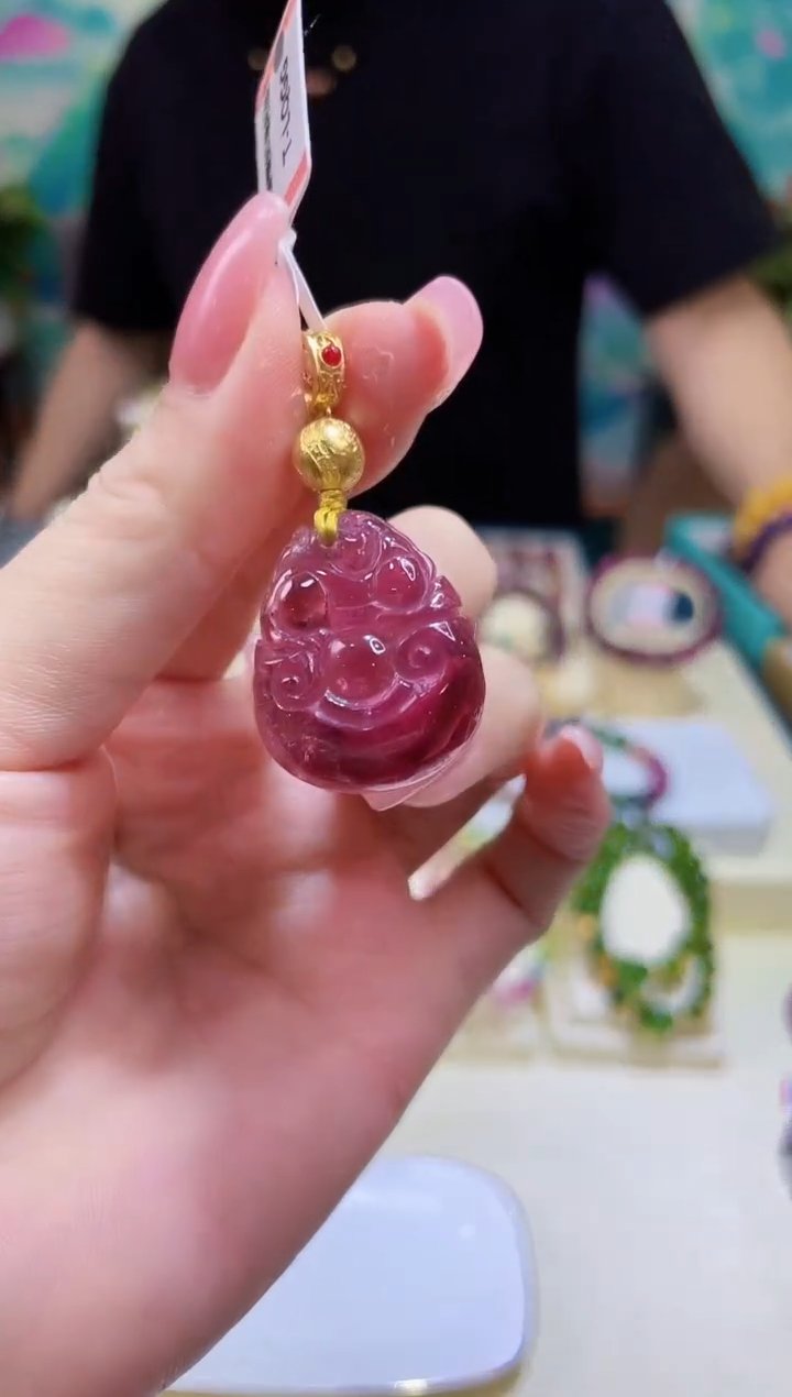 【闪购商品】碧玺颈饰18K金镶嵌@@ZY41206021