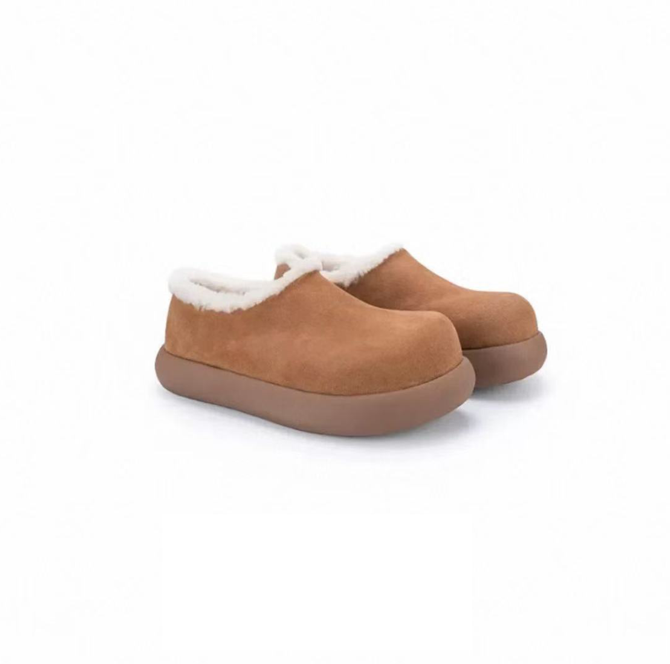 Q【厚底小土豆半包/全包】跟高4cm防水防滑雪地靴女加绒加厚冬季