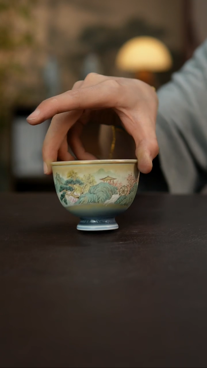 杯景德镇陶瓷杯碗柴烧多人