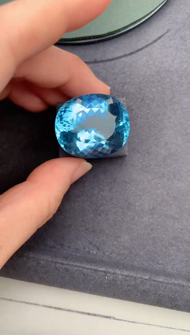 裸石海蓝宝石64ct海蓝宝   DG