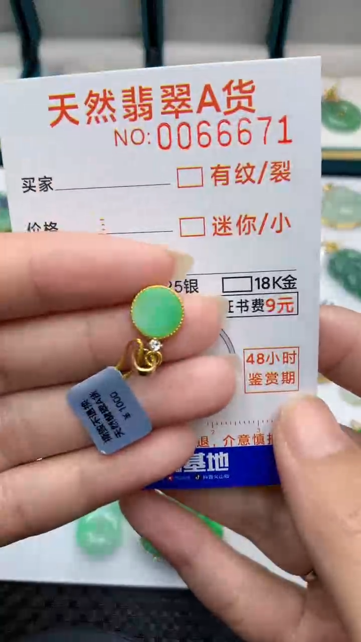 【闪购商品】翡翠颈饰银S925镶嵌            8