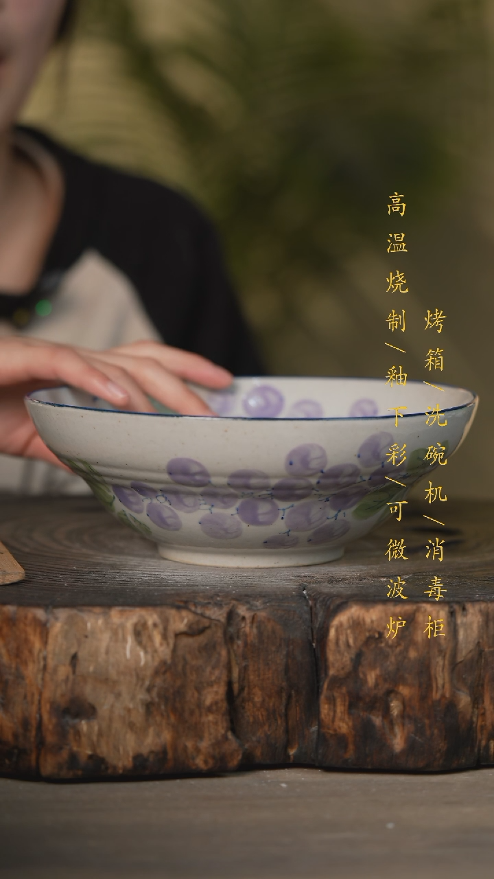 【闪购商品】瓷片景德镇高温釉下彩可微波烤箱洗碗机