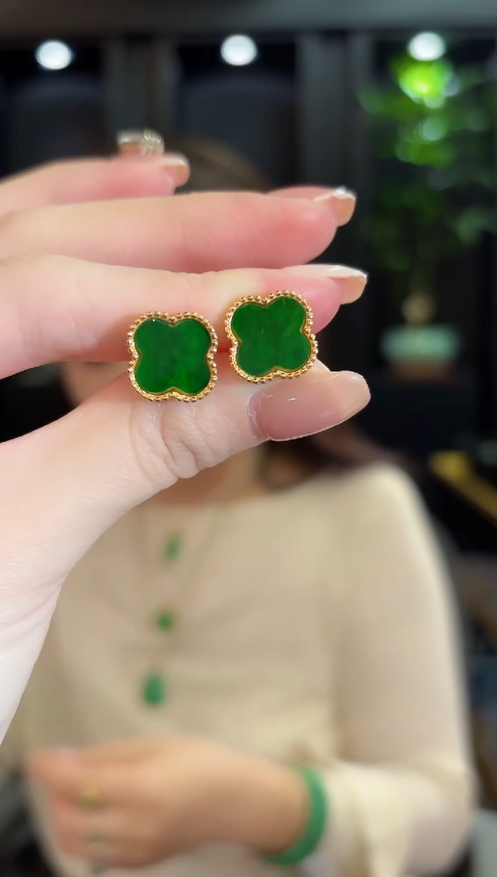 未镶嵌翡翠耳饰 缅甸A货/支持复检/一件