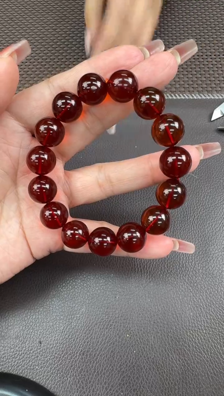 【闪购商品】琥珀裸石未镶嵌手串13-14
