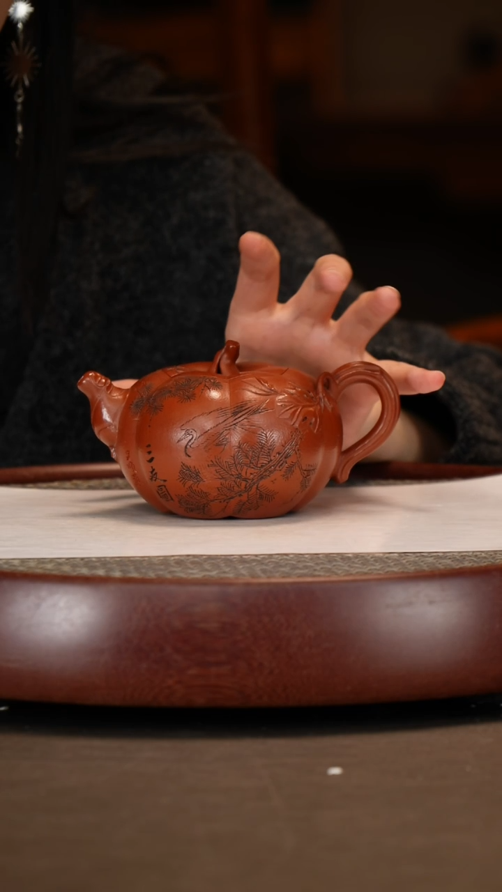 【闪购商品】紫砂茶壶筋纹小南瓜
