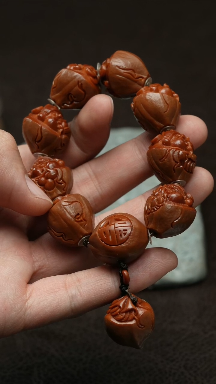 【闪购商品】橄榄核吊坠财神手串