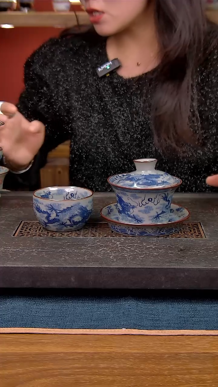 简装家用款2件套 老陶泥开片纹陶瓷茶具