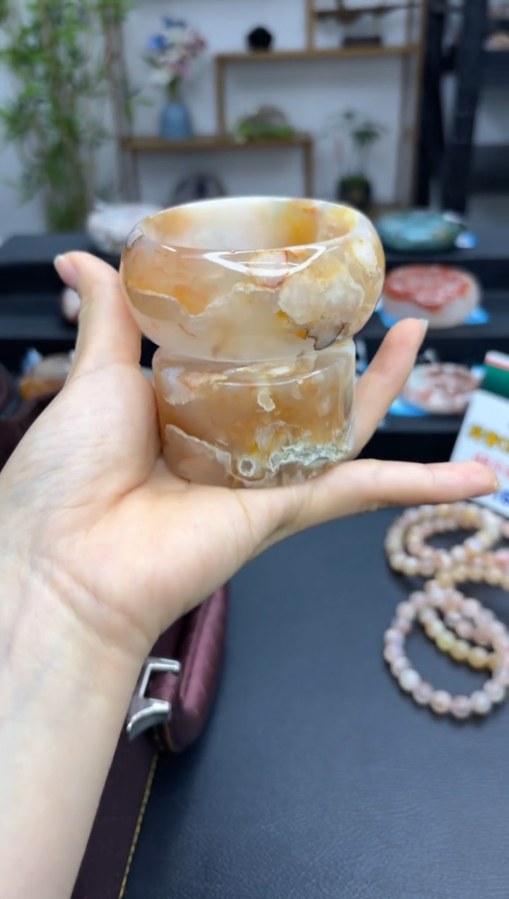 【闪购商品】石英质玉手镯未镶嵌A1464(62圈赠送镯心)