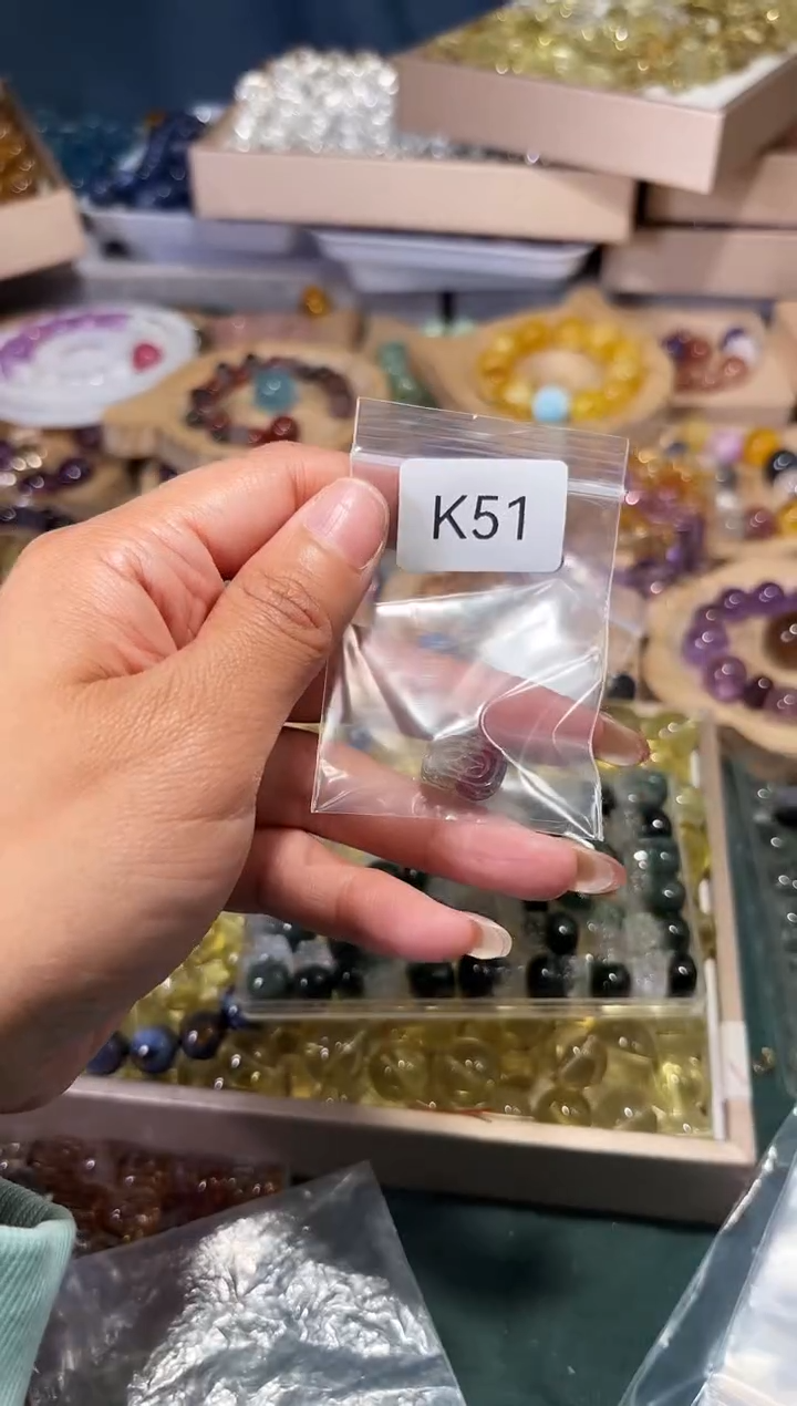 未镶嵌手串水晶小*鲤K51极光貔貅一个