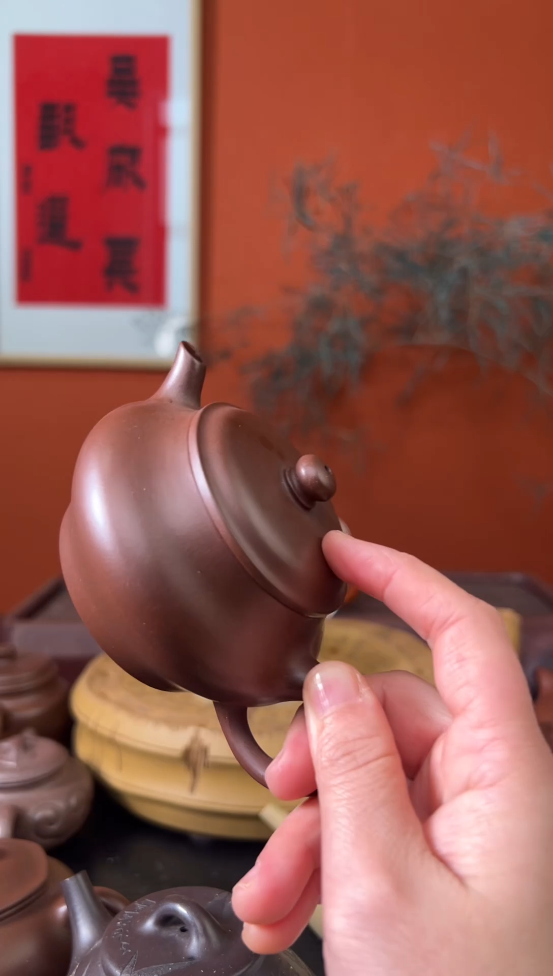 茶壶紫砂紫泥 高虚扁