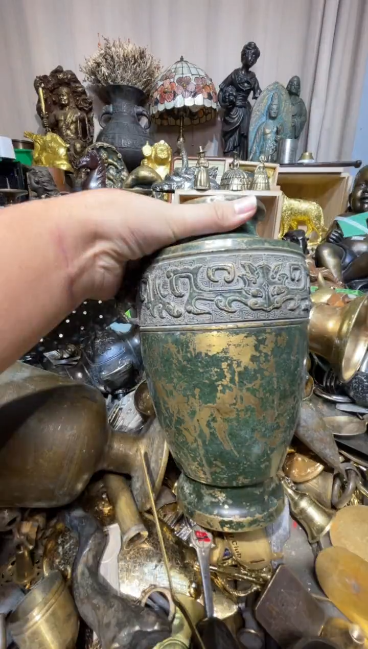 茶盏大阪回流商品铜器摆件58