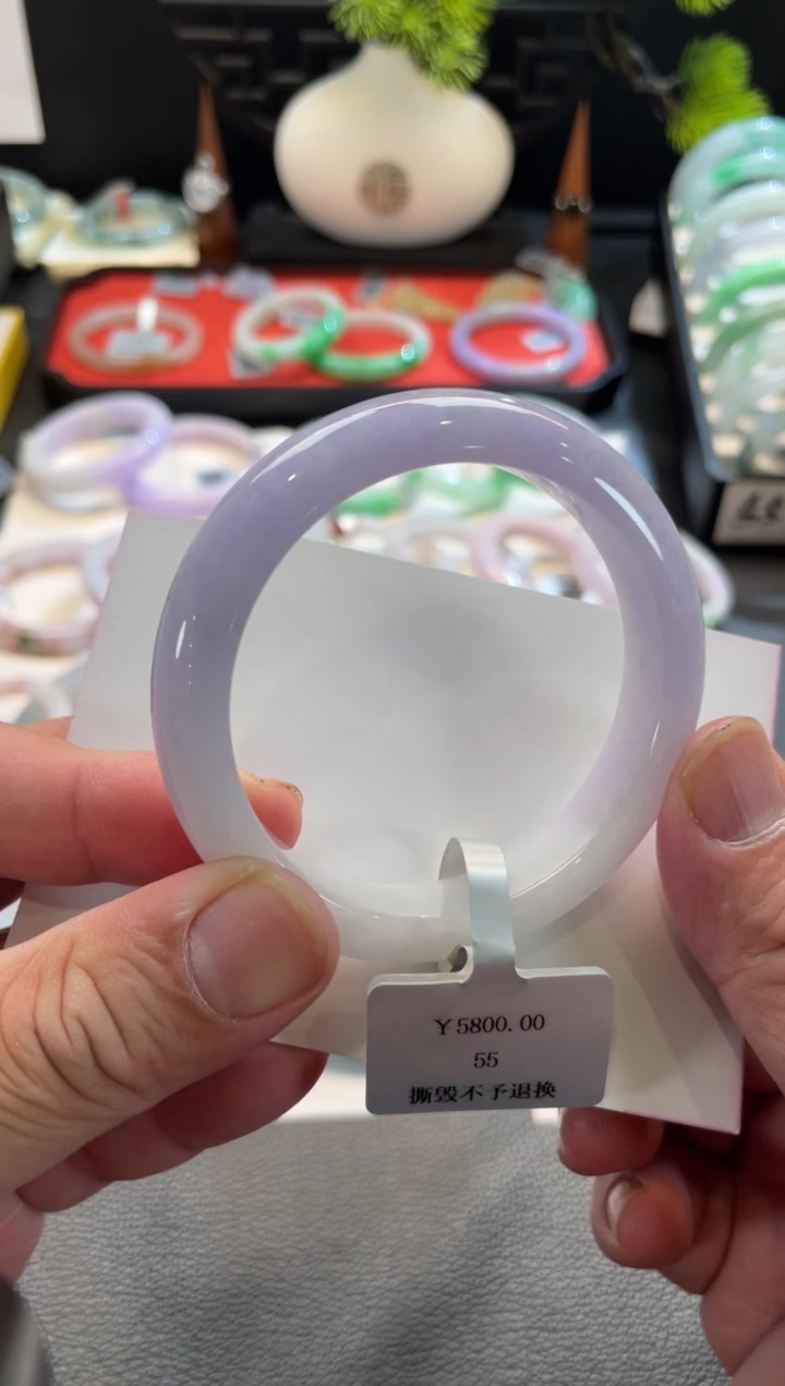 未镶嵌手镯翡翠148号链接 55正圈