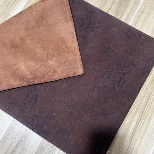 【叁山】【素心兰】红云纱茶席56*35茶道配件-慢蓝S1047
