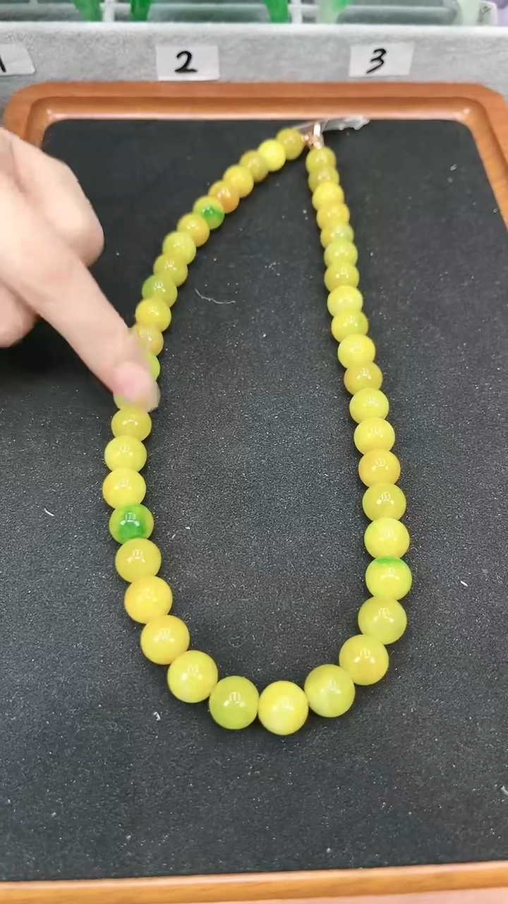 【闪购商品】砖雕s72大珠子满色项链12mm+