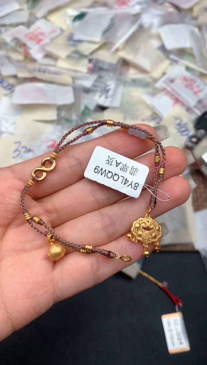 银S925镶嵌挂件翡翠一15.5手围