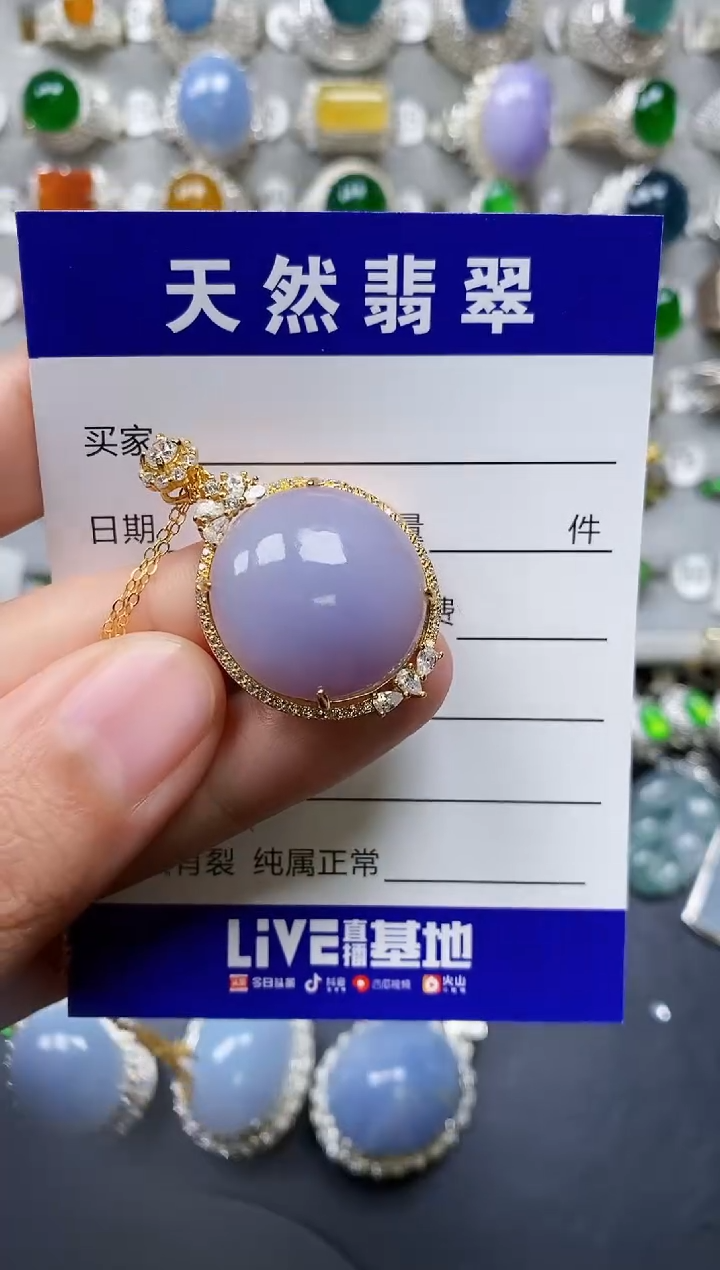 【闪购商品】翡翠颈饰银S925镶嵌0117