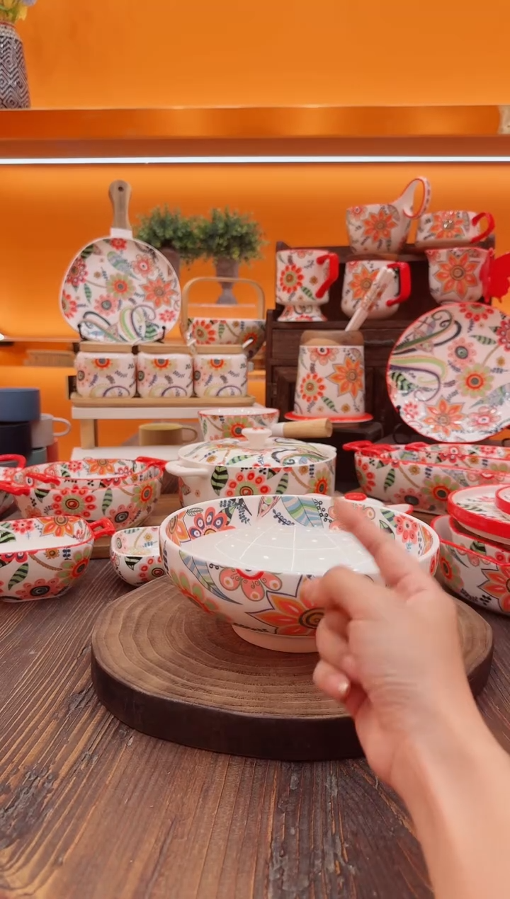 碗景德镇陶瓷手工碗8寸