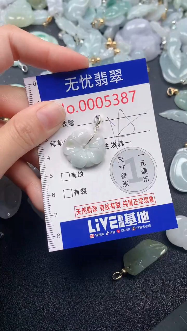 吊坠(不含链)未镶嵌翡翠5387