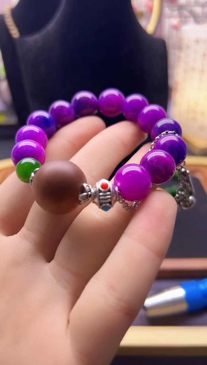 【闪购商品】苏纪石（舒俱来）手链银S925镶嵌S33           