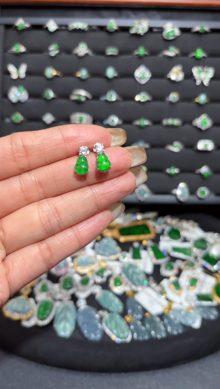 【闪购商品】翡翠颈饰银S925镶嵌葫芦/支持复检/一件