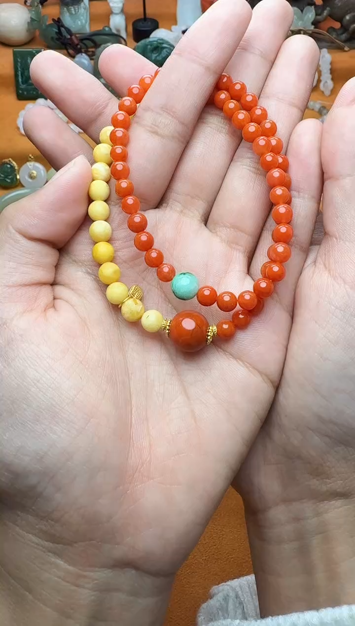 【闪购商品】南红玛瑙手串未镶嵌多圈手串03