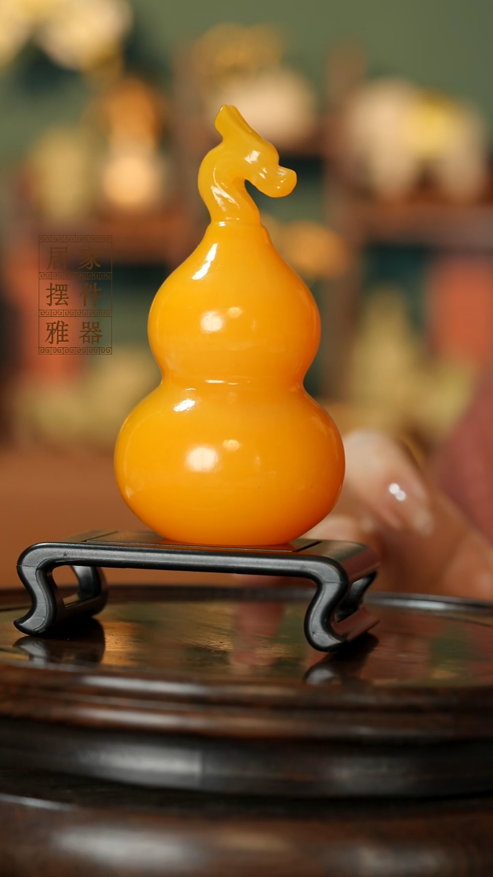 玉《龙头葫芦》摆件