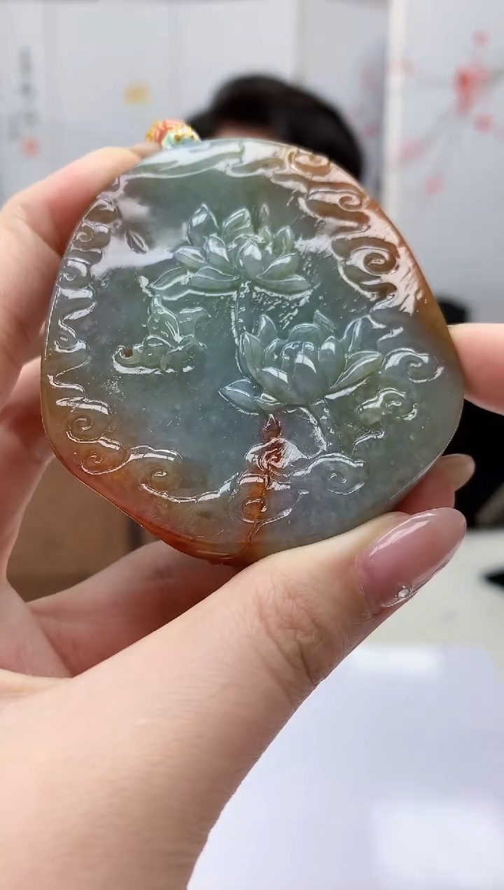 【闪购商品】定制翡翠未镶嵌5060jw-毛货挂件375