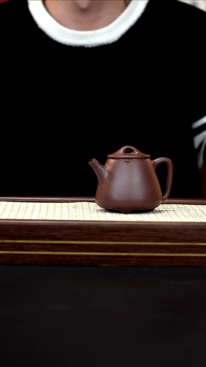 茶壶紫砂MXW紫茄泥 高石瓢