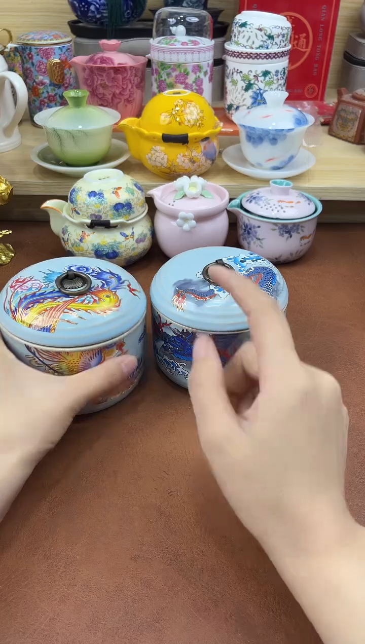 陶陶瓷茶具摆件旅行套组