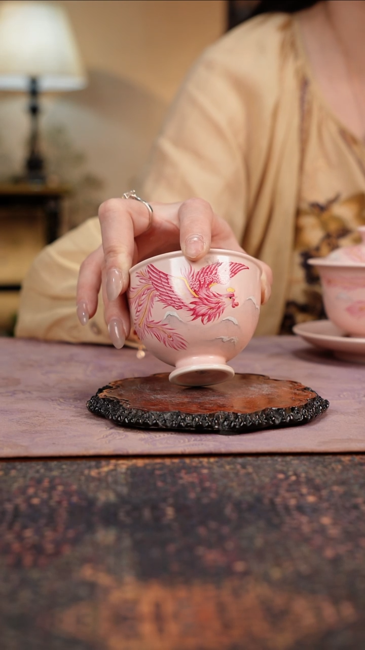 杯景德镇陶瓷杯碗柴烧多人