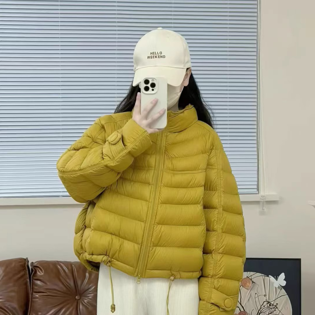 【90白鸭绒】小个子羽绒服女短款韩版加厚2025冬季立领宽松爆款外套