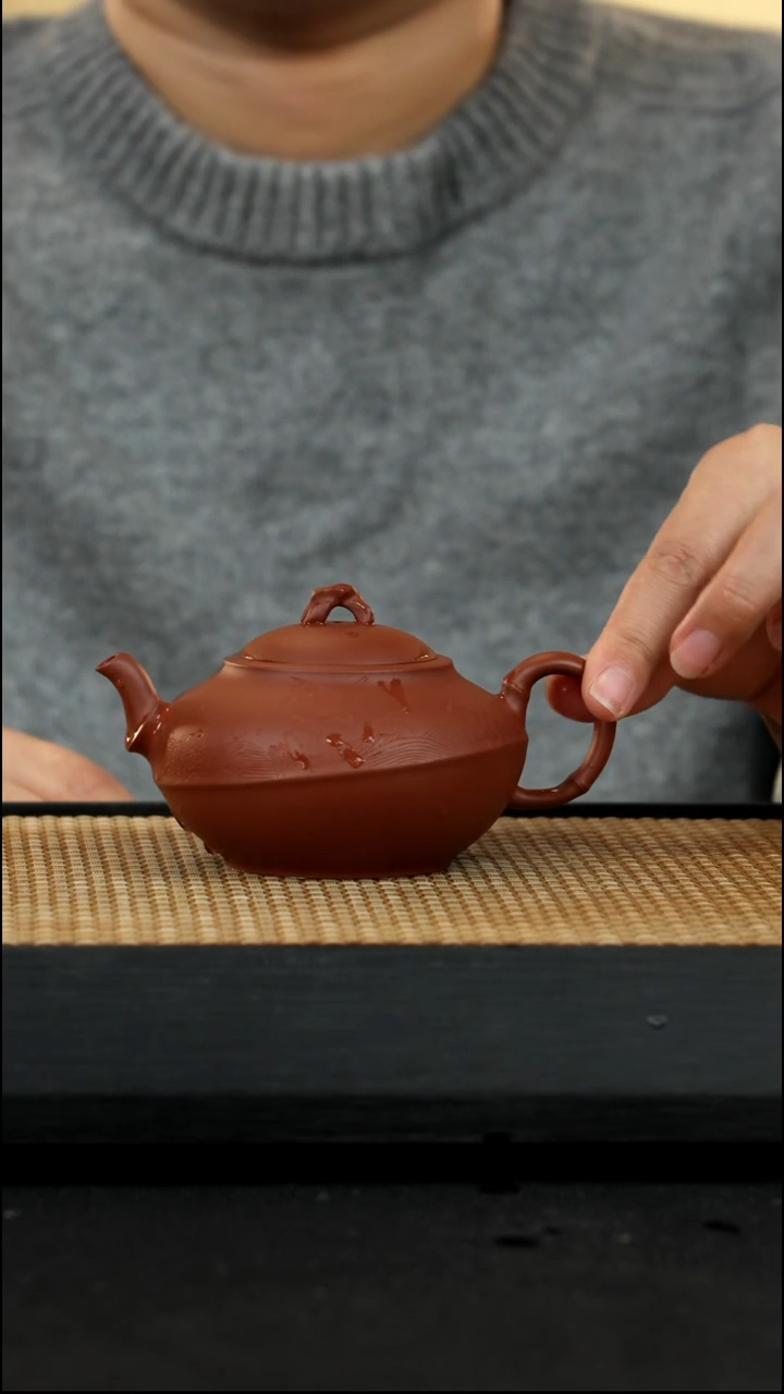 宜兴紫砂壶52竹韵清风