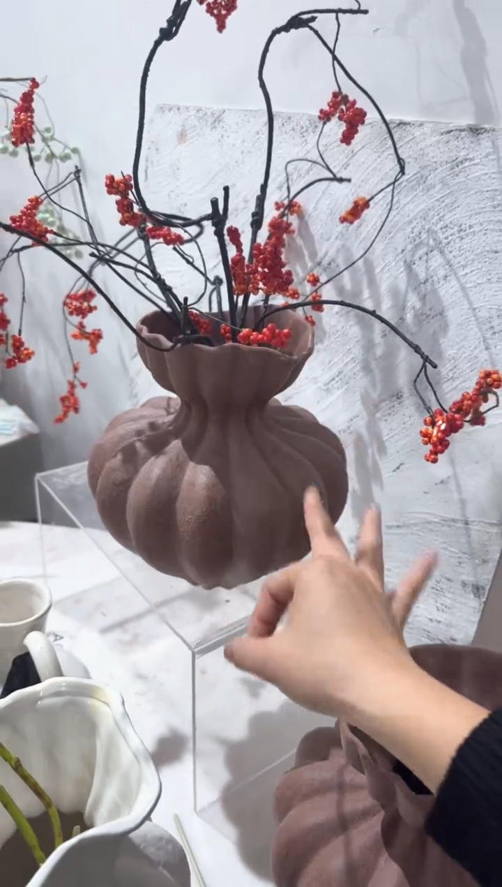 【闪购商品】陶瓷南瓜焦糖色