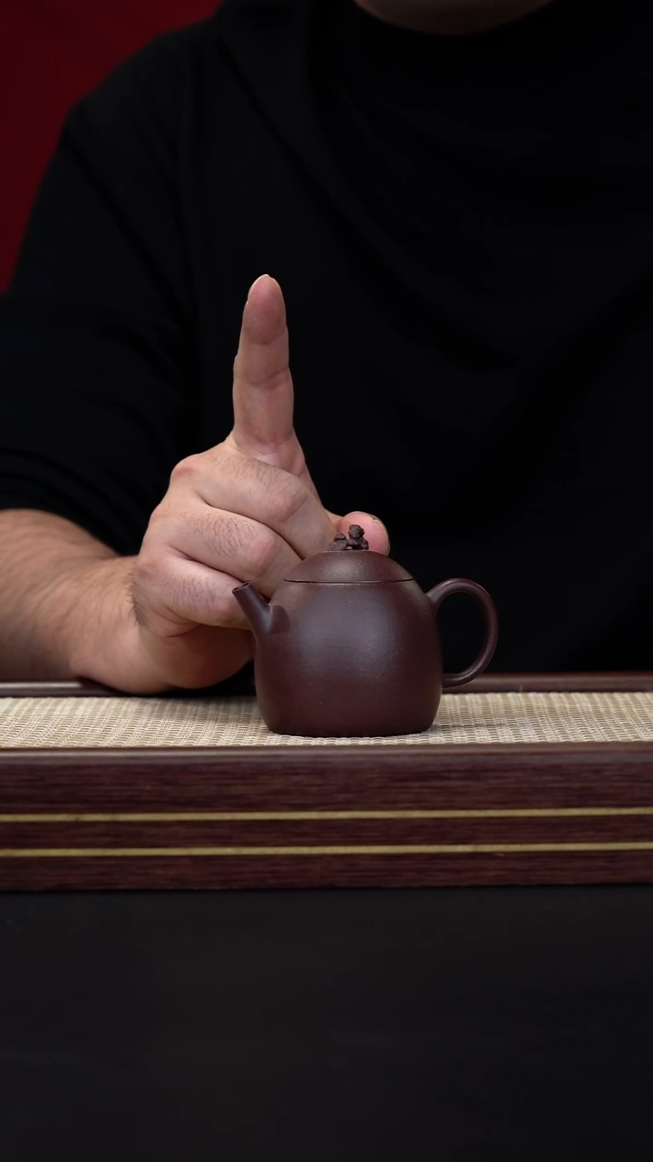 茶壶紫砂紫泥太湖石 小秦权