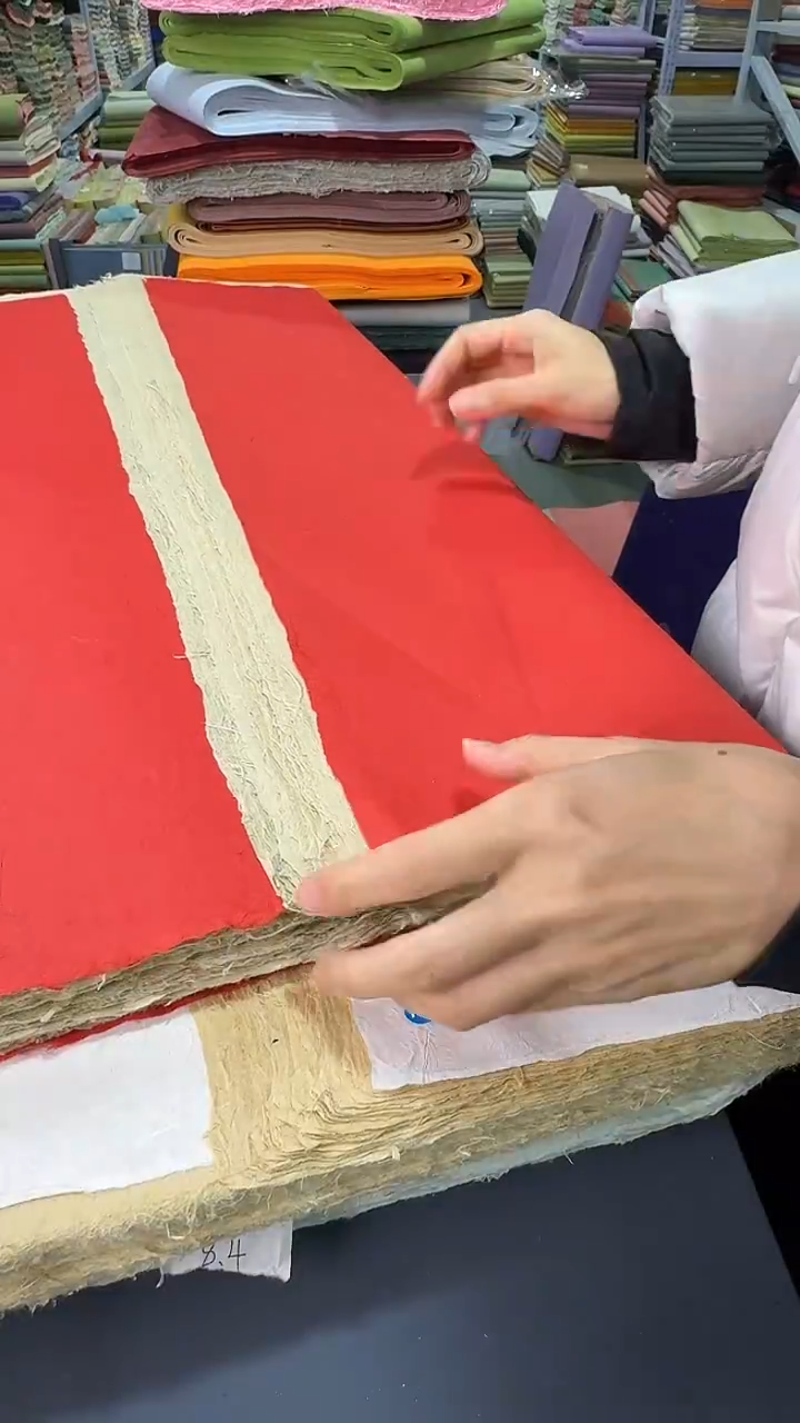 纯手工四尺整张50张丝绒楮皮笺拍下挑颜色