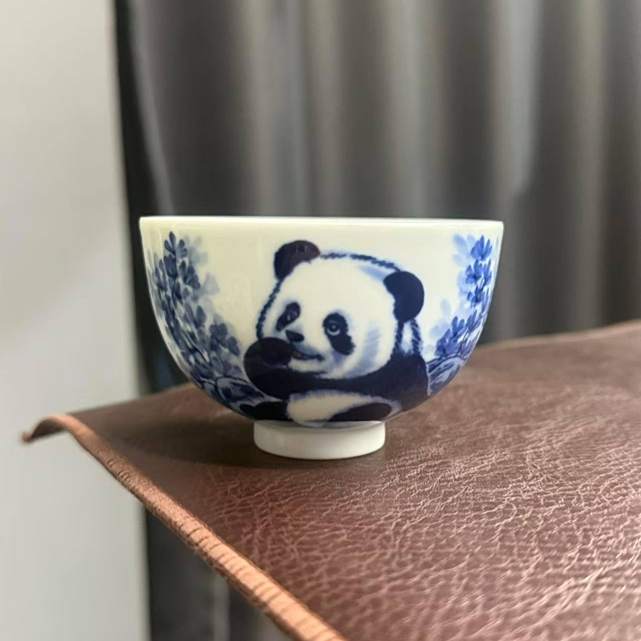 微瑕福利熊猫鸡心杯