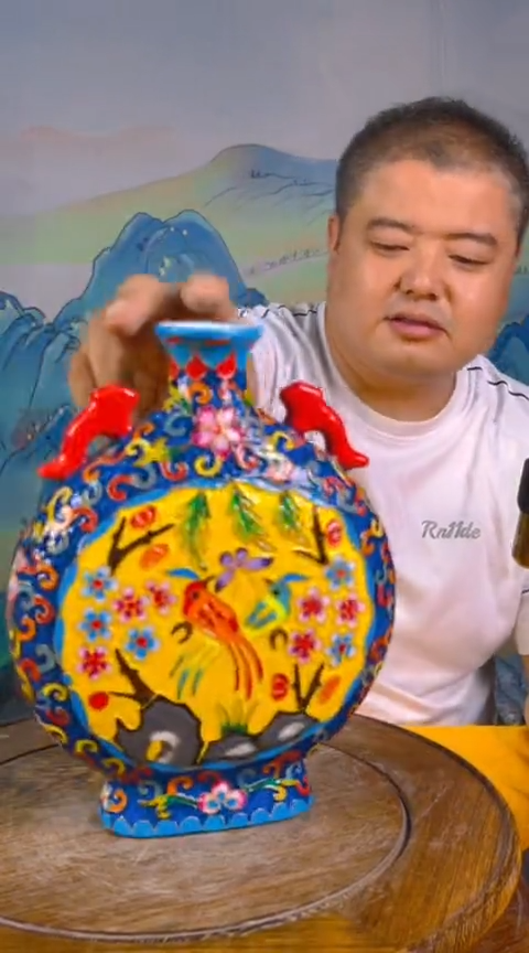 摆件景德镇陶瓷青花摆件105